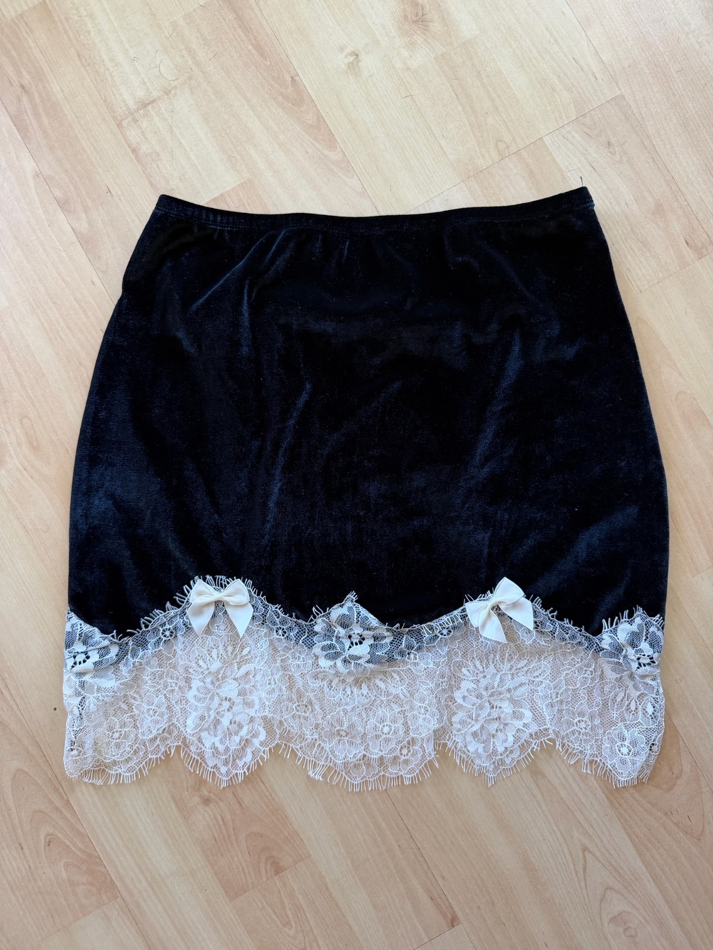 Sugar Thrillz Black Velvet Mini Skirt
